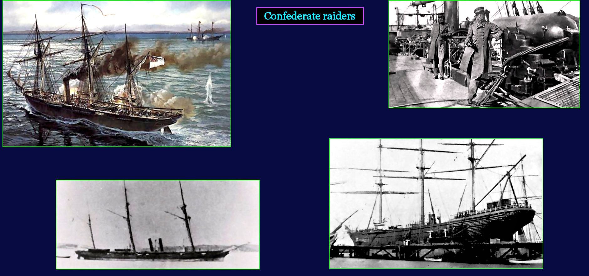 Confederate commerce raiders, Civil War